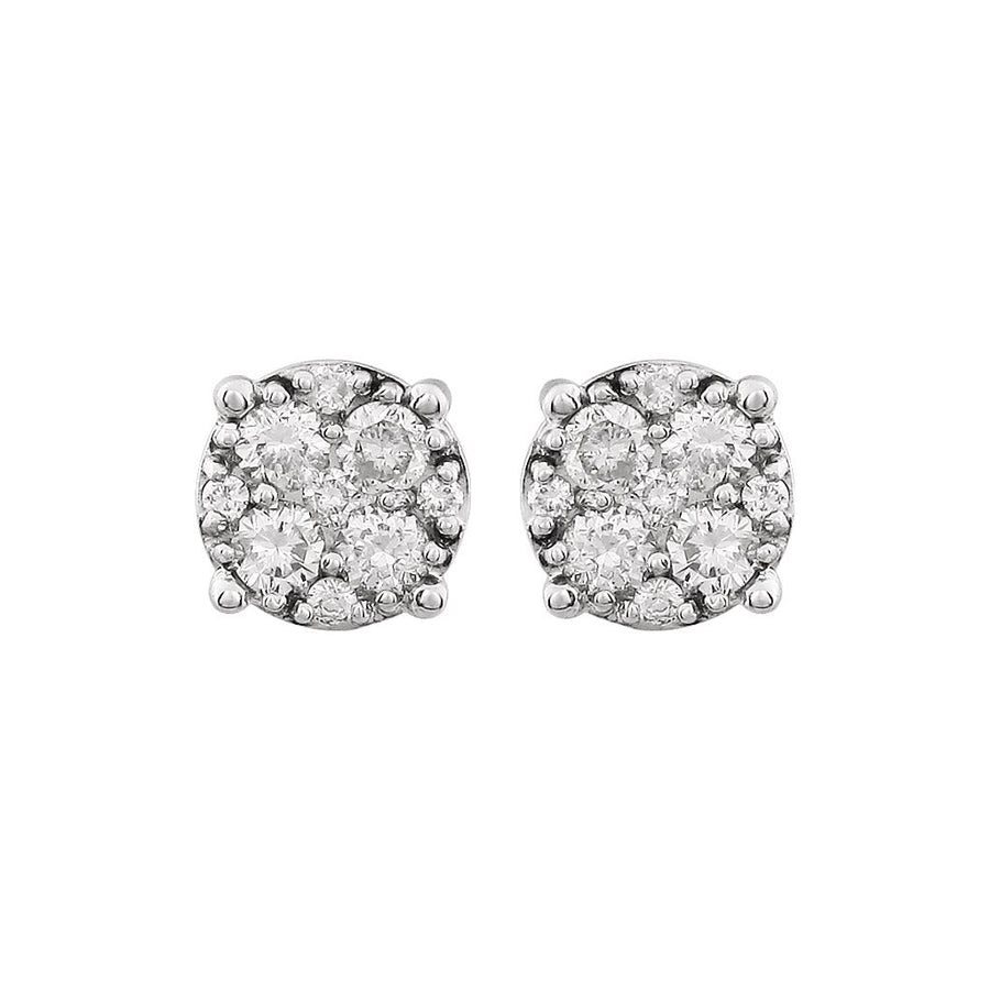 Diamond Fashion, Earrings, Diamond Earrings, Studs, 14K White Gold