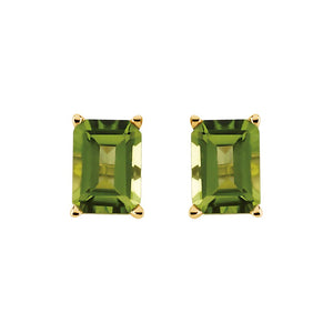 Gemstone Fashion, Earrings, Gemstone Earrings, Studs, 14K Yellow