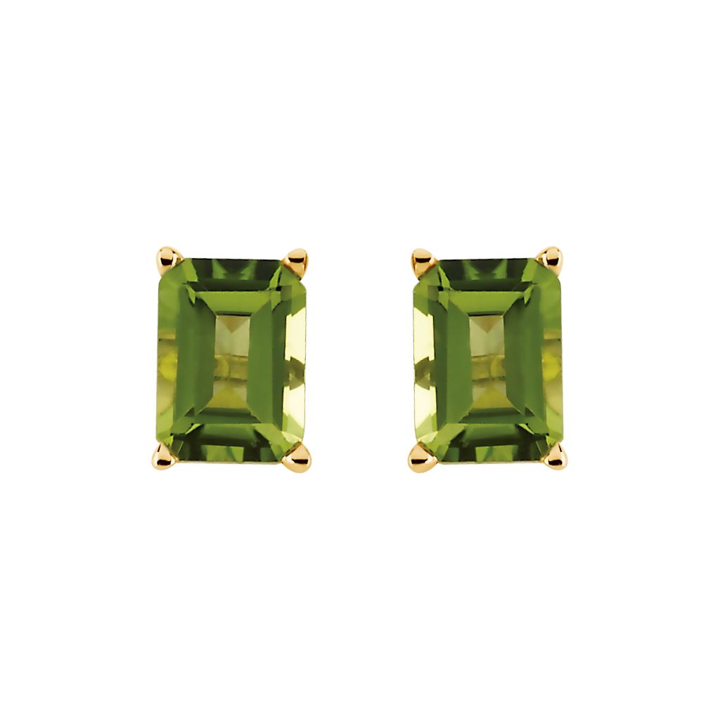 Gemstone Fashion, Earrings, Gemstone Earrings, Studs, 14K Yellow