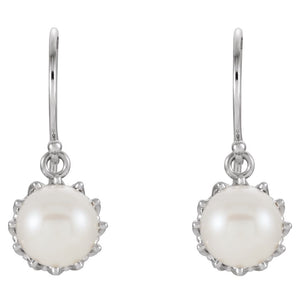 Gemstone Fashion, Earrings, Gemstone Earrings, Drops/Dangles, 14K White