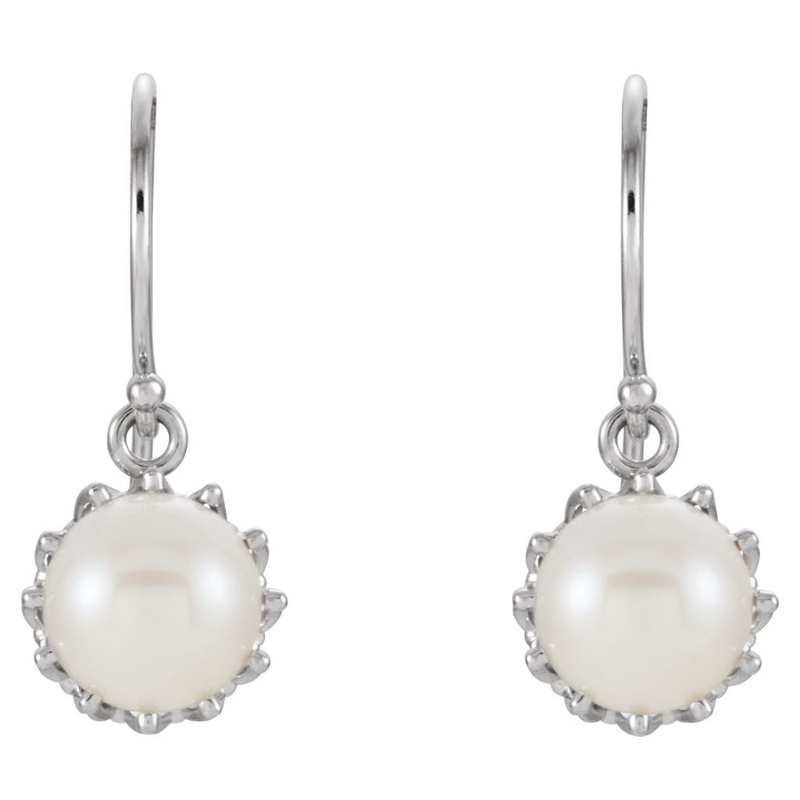 Gemstone Fashion, Earrings, Gemstone Earrings, Drops/Dangles, 14K White