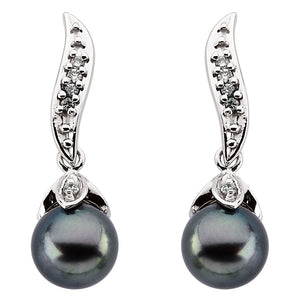 Gemstone Fashion, Earrings, Gemstone Earrings, Drops/Dangles, 14K White