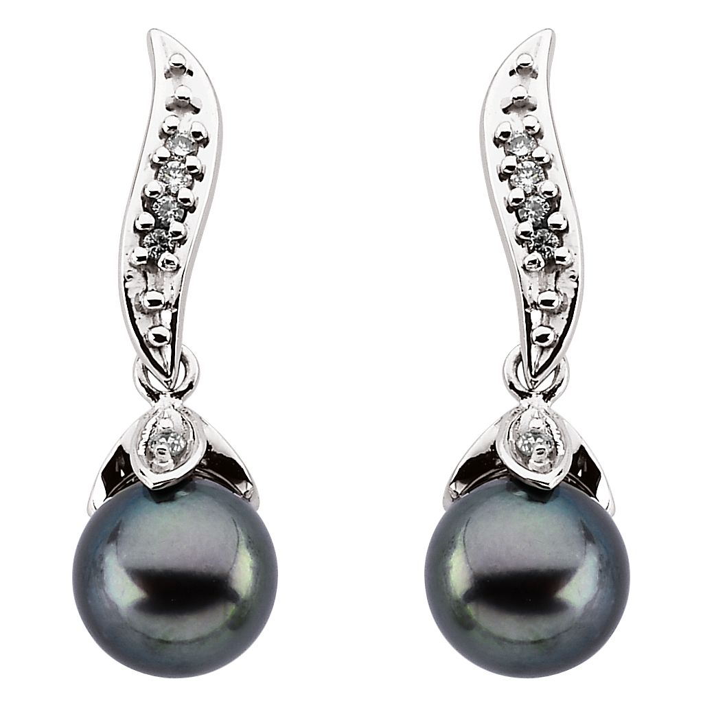 Gemstone Fashion, Earrings, Gemstone Earrings, Drops/Dangles, 14K White