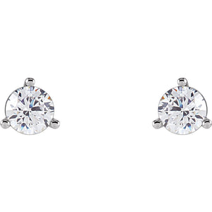 Gemstone Fashion, Earrings, Gemstone Earrings, Studs, 14K White
