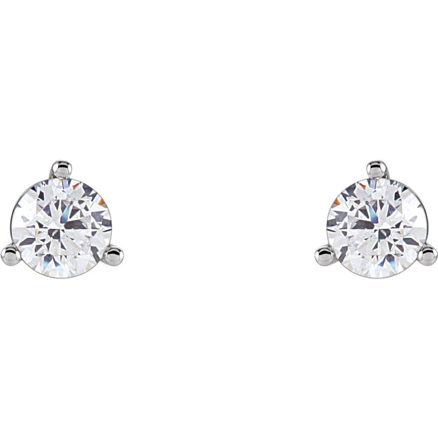 Gemstone Fashion, Earrings, Gemstone Earrings, Studs, 14K White