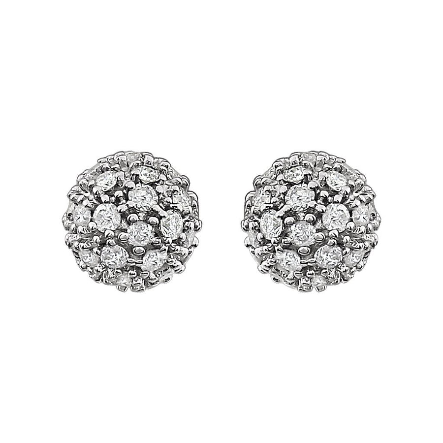 Diamond Fashion, Earrings, Diamond Earrings, Studs, 14K White Gold