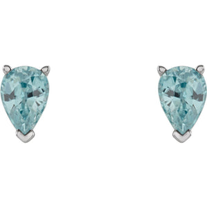 Gemstone Fashion, Earrings, Gemstone Earrings, Studs, 14K White